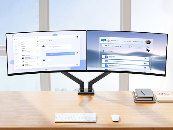 dual monitor arm