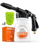 AstroAI Foam Gun Car Wash Gun with Wash Mitt, Quick Connect to Most Garden Hose, Foam Blaster Equ...