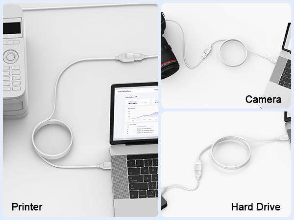 6ft usb a extension cable white
