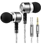sephia SP3060 Earbuds - HD Bass Driven Audio, Lightweight Aluminum Wired in Ear Earbud Headphones...