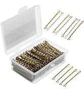 Mia Klein Bobby Pins 2 Inch 300Count, Crimped Hair Pins for Gold Blonde Hair, Non Slip Bobby Pins...