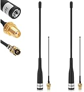 Meshnology 2Pcs 915MHz LoRa Antenna 10dBi Gain for Meshtastic Long Range Soft Whip Antenna 19cm O...