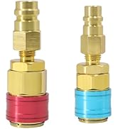 SUREPHON R1234YF Adapter, R1234yf to R134a Quick Coupler, High Low Side Conversion Kit for Car Au...