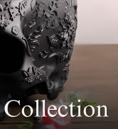 Skull Planter for Indoor Outdoor Plants and Succulents, 6" Home Decorations, Make up Brush Holder...