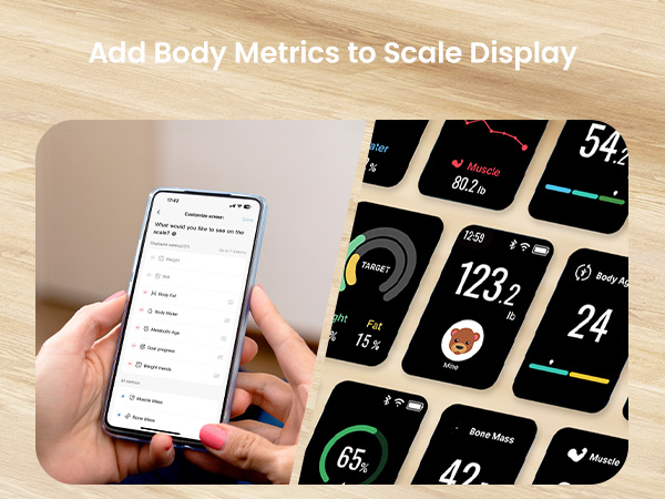 add body metrics to scale display