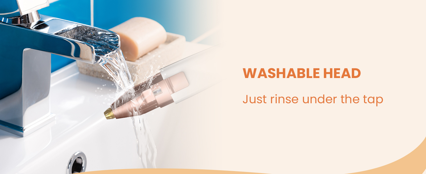 A7 WASHABLE facial hair remover