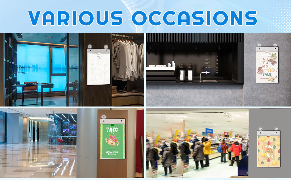 Acrylic Window Sign Holder