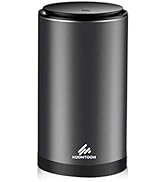 KOOMTOOM Alloy Mini Car Cup Holder Garbage Can, 300ml Dismountable Trash Bin Trash Garbage Can wi...