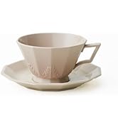 Luxurious European Vintage Coffee Cup Set - Exquisite Home Use Matte Embossed Design - Gentle Col...