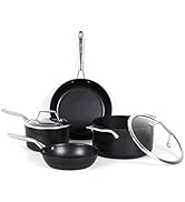 TECHEF - Onyx Collection 6-Piece Nonstick Frying Pan Skillet Set, PFOA-Free, Dishwasher Oven Safe...