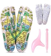 Worive Reflexology Socks Set with Tools Pink, 2 Pairs Chiro Acupressure Acupuncture Trigger Point...