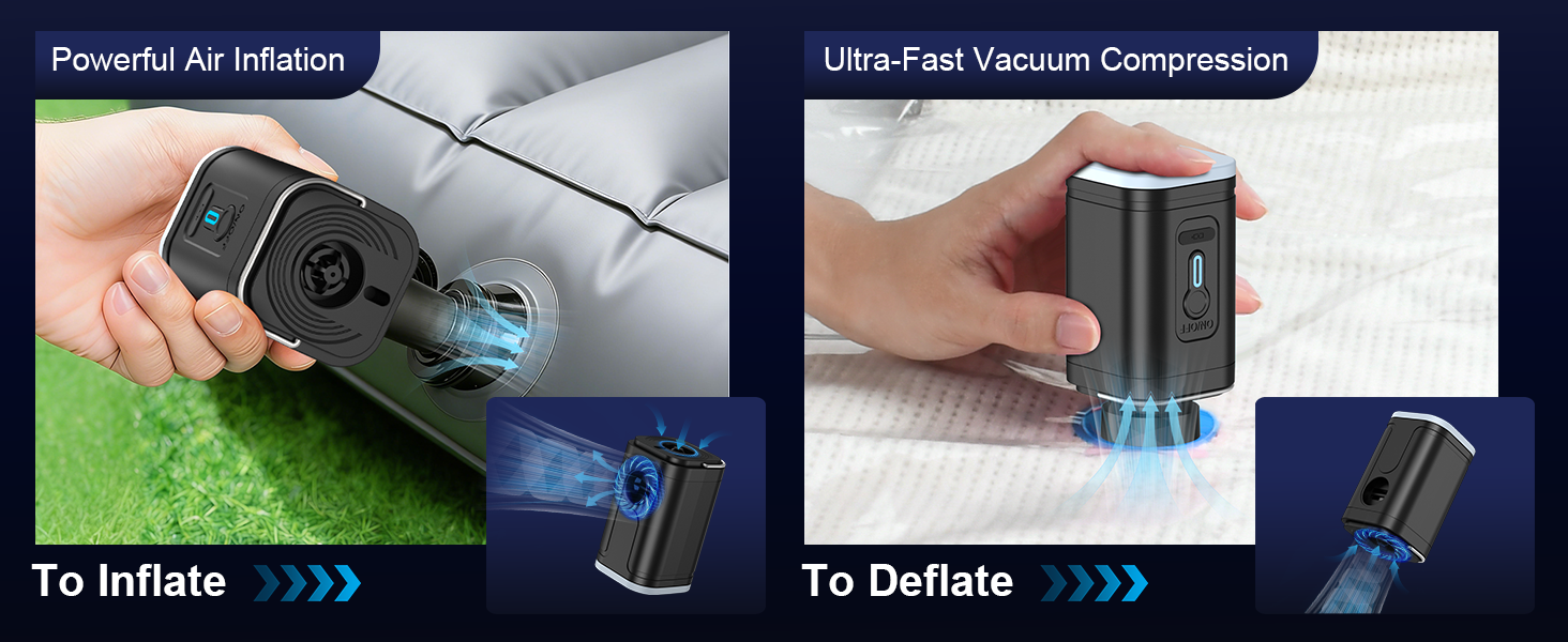 tiny portable air mattress pump