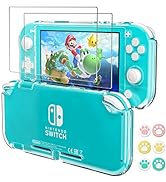Daydayup Clear Case Compatible with Nintendo Switch Lite Protective , with 2-Pack Switch Lite Tem...