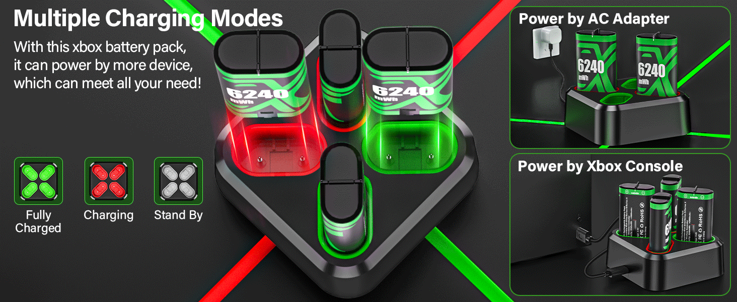 rechargeable xbox battery pack