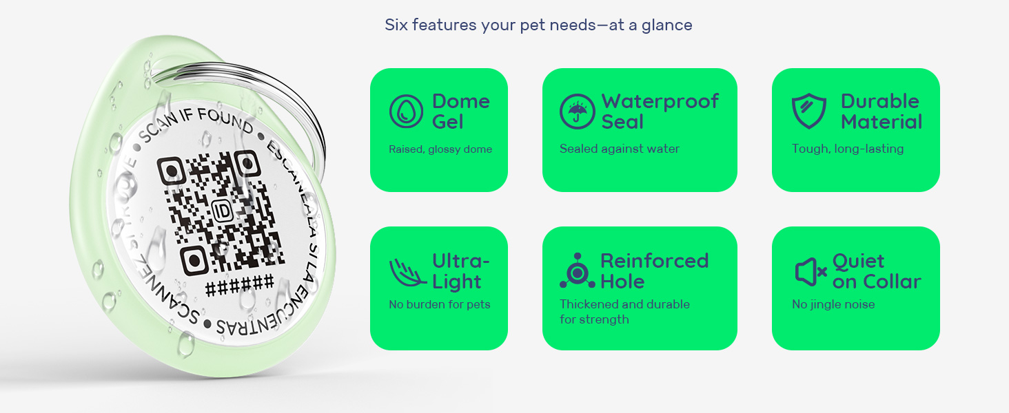 Smart ID dog tag and cat tag