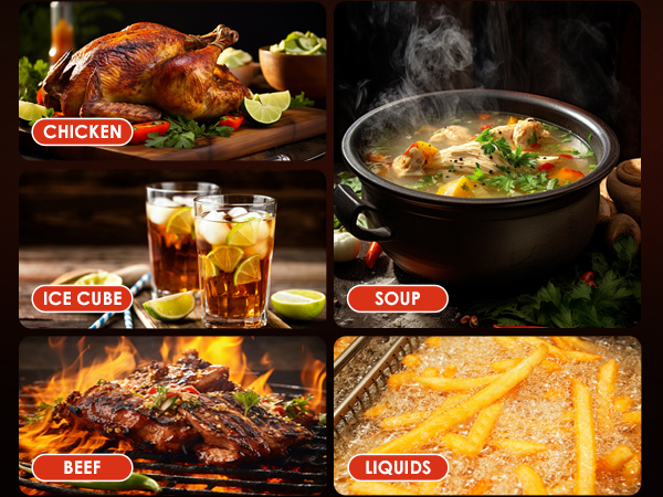 TRAUSI Instant Read Meat Thermometer