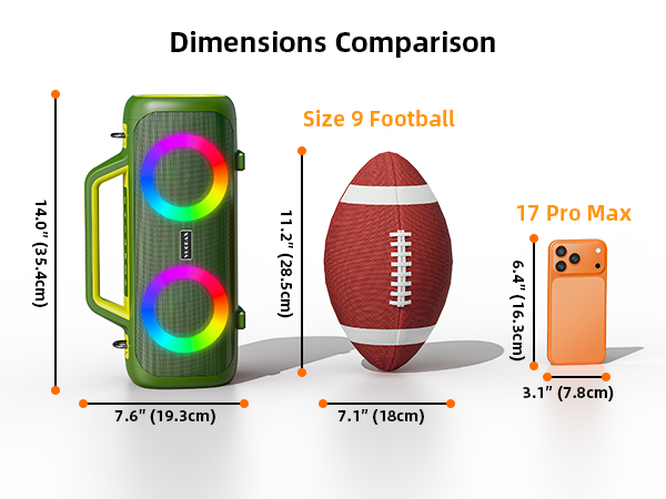 Size display(14 Inch*5.5 Inch*7.6 Inch)