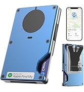 Wallet With Tracker,Minimalist Wallet With Built In Airtag Chips, Rfid Blocking Credit Card Holde...
