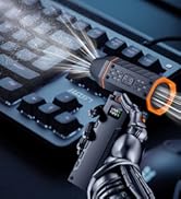 Compressed Electric Air Duster Mini Dust Blower for Computer, Keyboard, Home, Car Cleaning