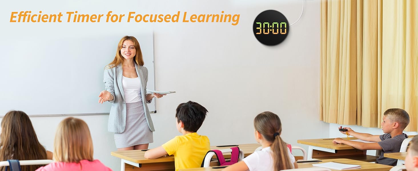 large digital clock for classroom