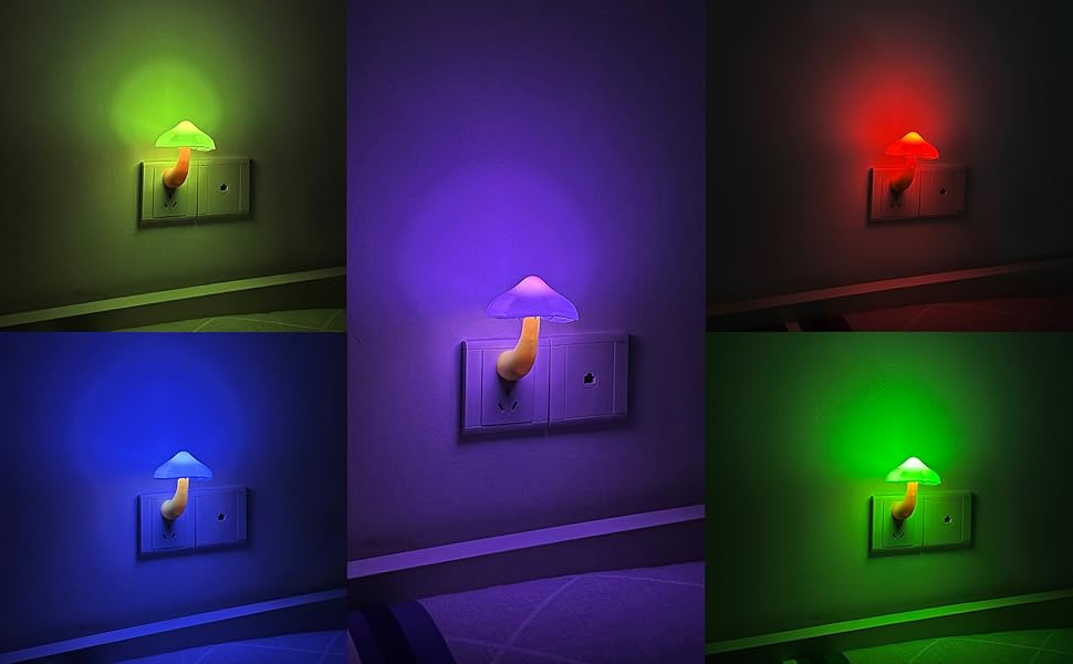 mushroom night light for kids