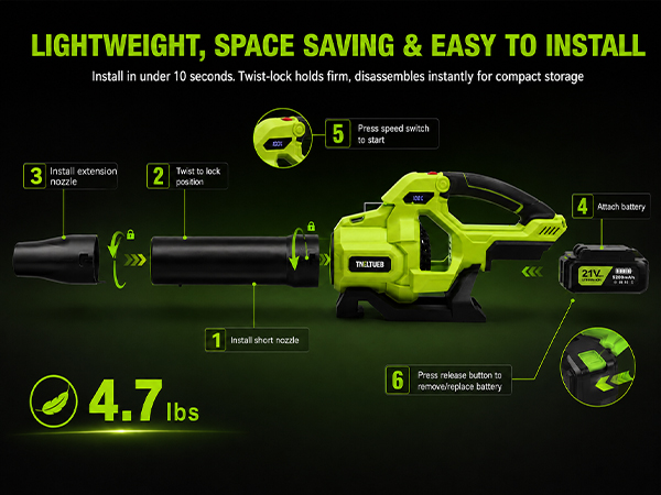 lightweight leaf blower