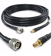 Proxicast 25 ft SMA Male to N Male Premium 400 Series Low-Loss Coax Cable (50 Ohm) for 4G LTE, 5G...