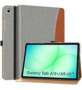 MoKo Case for Samsung Galaxy Tab A11+ Plus 11-Inch 2025/ A9+ Plus 2023, PU Leather Multi-Angle Fo...