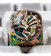 ULTRAEQUIP Artisan Keycaps Skull Resin Escape Custom 1U SA Prolfile Handmade for MX Switch Mechan...