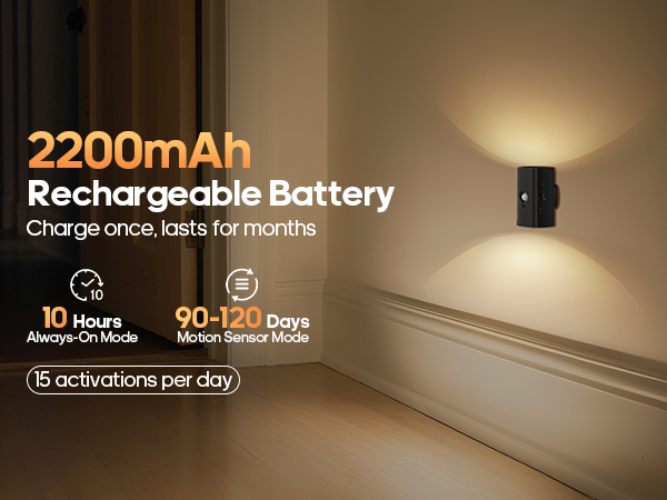 long-lasting rechargeable night light
