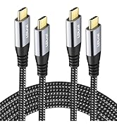 4K USB-C Monitor Cable [3FT, 2-Pack], UHD USB C Video Cable, 10Gbps Data & 100W PD Charging, HDR ...