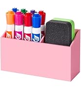 BEYGORM Magnetic Dry Erase Marker Holder for Whiteboard,Non-slip Acrylic Magnet Pen Holder for Fr...