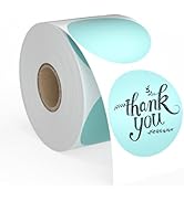 2" Circle Direct Thermal Labels, 750 Direct Thermal Labels, Self-Adhesive Address Shipping Therma...