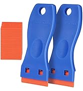 Ainiv Plastic Razor Blade Scrapers, 2PCS Scraper Tool with 30PCS Blades, Multi-funtional Cleaning...