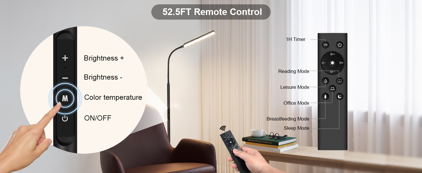 remote control floor lamp