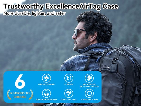 Trustworthy Excellence AirTag Case More durable, lighter, and safer