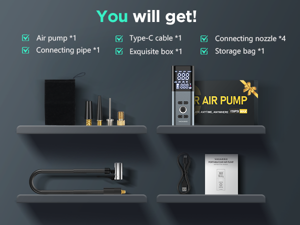 Tire Inflator Portable Air Compressor