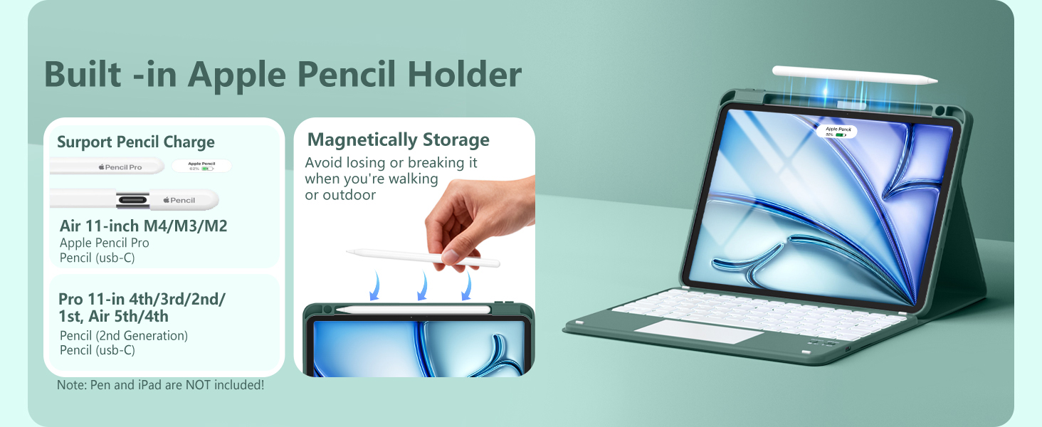 ipad air 4th generation case with keyboard