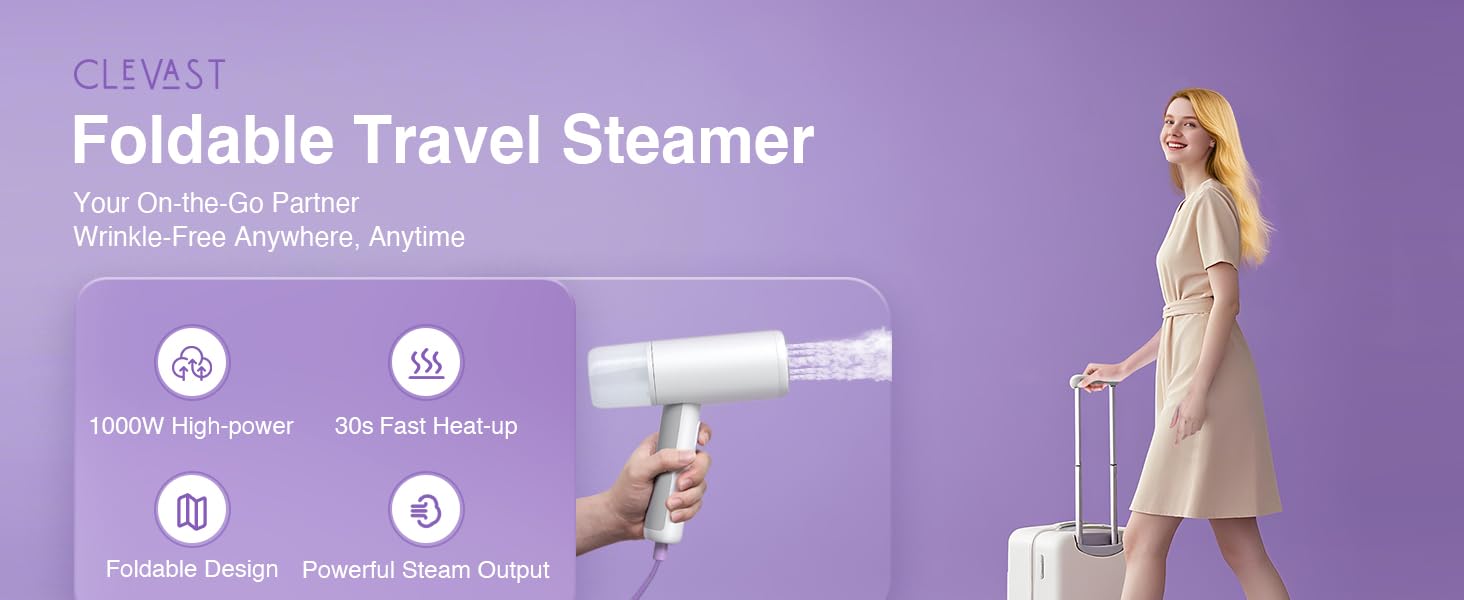 clevast travel steamer for clothes portable steamer for clothes