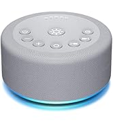 Sleep Sound Machine White Noise Machine 30 Non Looping Sounds 12 Night Light Colors 5 Timers 36 A...