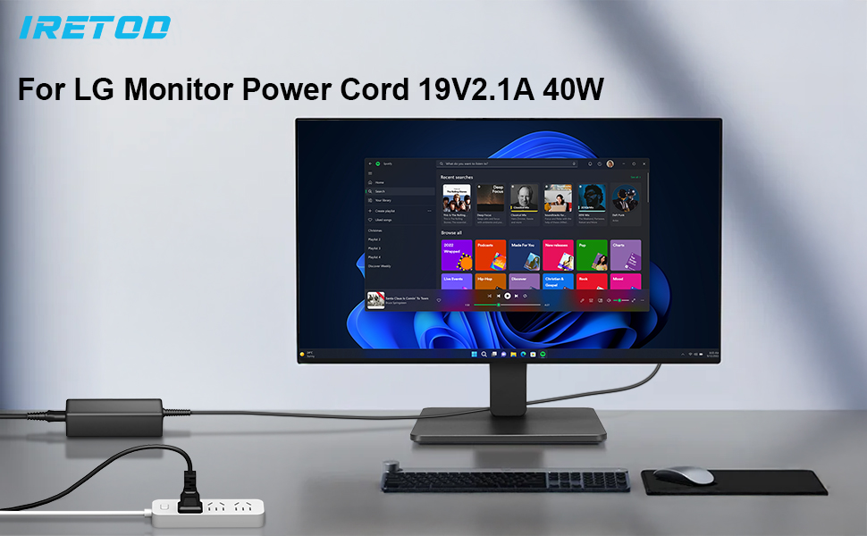 Charger for LG Monitor Power Cord 