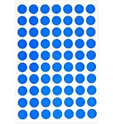 PARLAIM 1050 PCS 3/4 Inch Blue Dot Stickers, 15 Sheets, 0.75