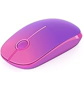 Unipows Wireless Mouse - 2.4G Slim Portable Computer Mouse with Nano Receiver, Less Noise Mobile ...