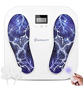 KINGJOY Foot Massager for Neuropathy, Rechargeable EMS TENS Foot Stimulator with 10 Modes 20 Inte...