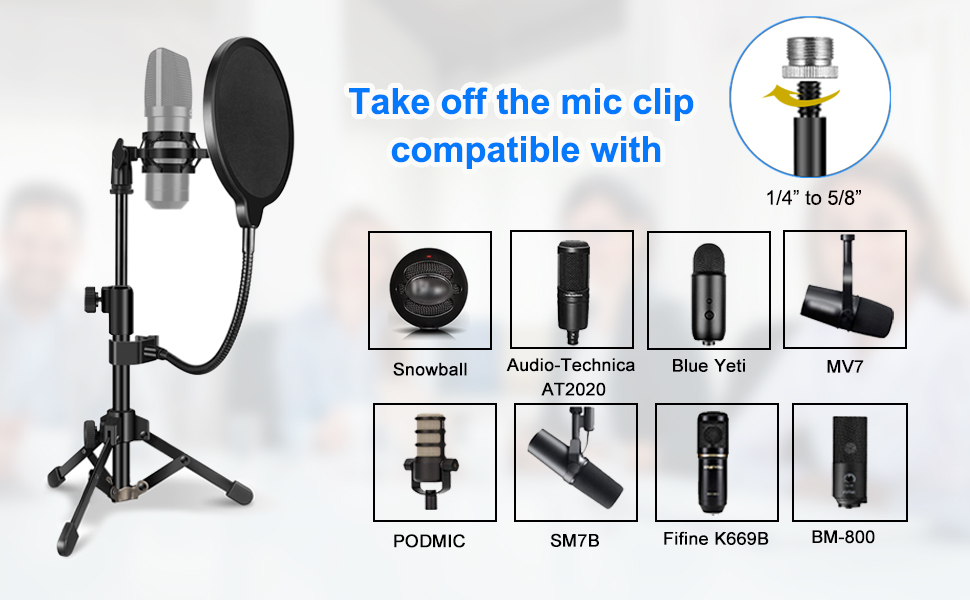 microphone table stand