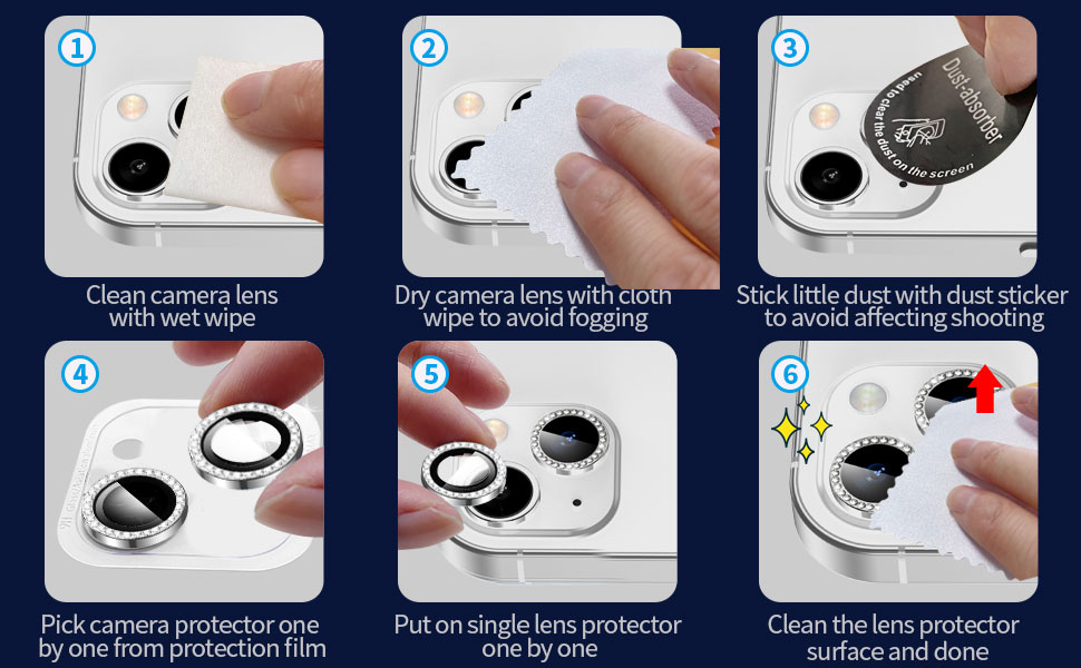 easy to use iphone camera lens protector