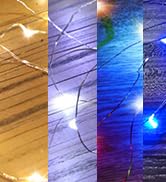 Ariceleo Led Fairy Lights Battery Operated, 1 Pack Mini Battery Powered Copper Wire Starry Fairy ...