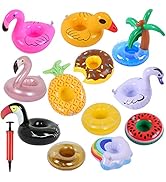 Kleeblatt Pool Drink Floaties, Inflatable Drink Holders Floating Cup Holders Drink Floats for Poo...