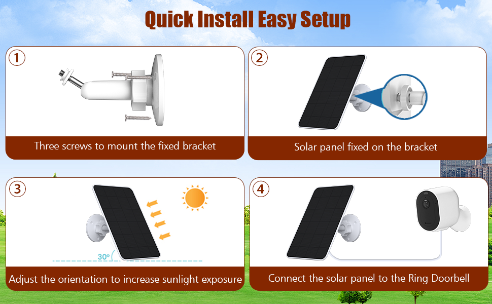 Rhorawill 4W arlo solar panel 5