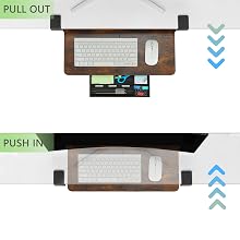 keyboard tray under desk clamp